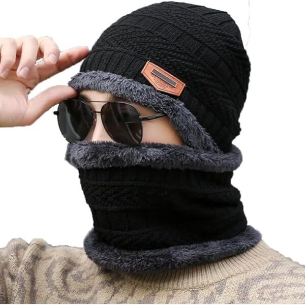 2-in-1 Winter Beanie Hat & Neck Scarf Set