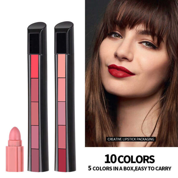 Huda Beauty 5-in-1 Lipstick – 6 Pack Bundle