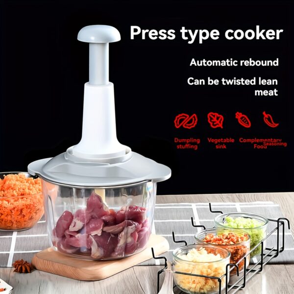 1pc hand cranked manual vegetable chopper