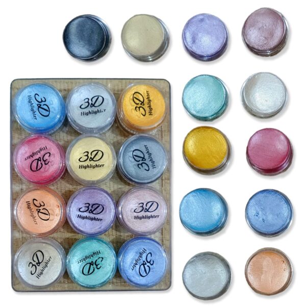 12-Color 3D Highlighter Set