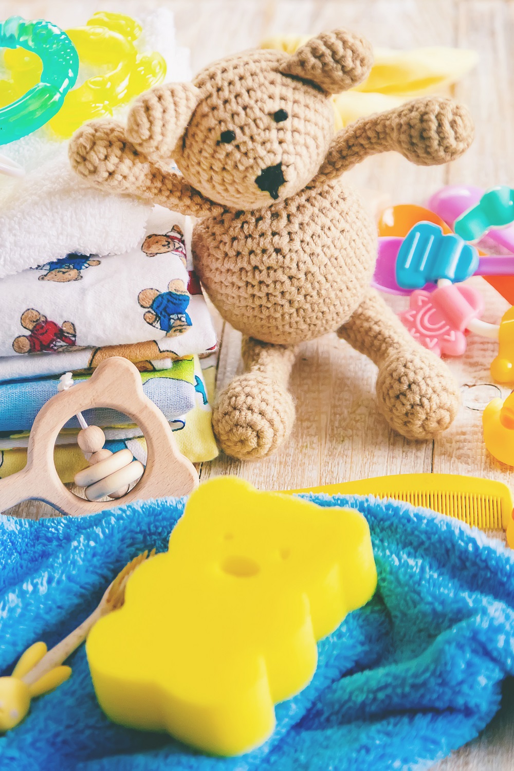 Baby clothes and accessories for the newborn. Selective focus. nature.